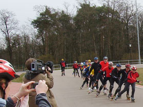 In der Speedskate-Arena