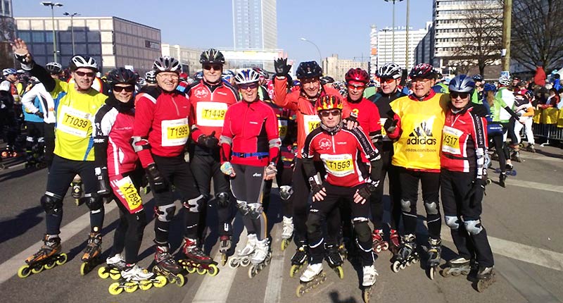 Rolling Oldies beim Berliner Halbmarathon 2013