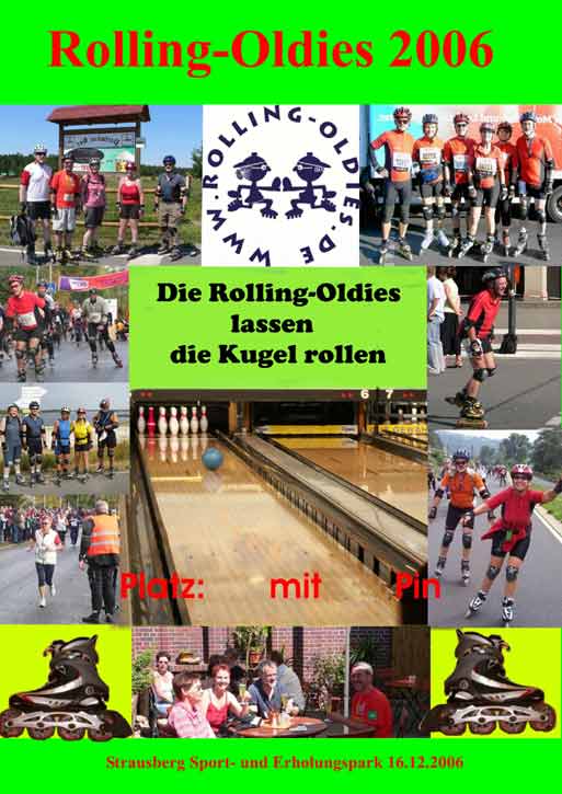 Bowling-Urkunde der Rolling Oldies