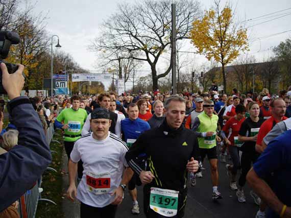 Start beim Magdeburg-Marathon