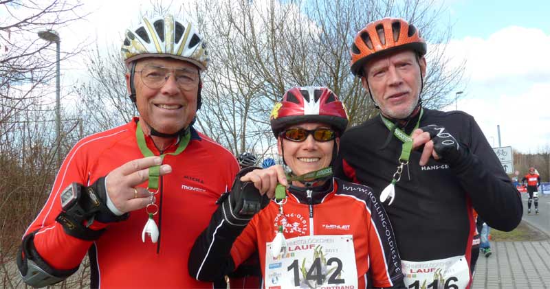 3 Oldies beim Schneeglöckchenlauf 2011